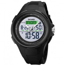 Мужские часы тактические с подсветкой Skmei 1844BK Black наручные противоударные водостойкие