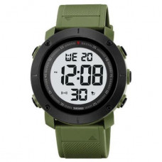 Наручные часы с подсветкой противоударные тактические Skmei 2122AGWT Army Green White