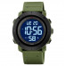 Наручные часы с подсветкой противоударные тактические Skmei 2122AGWT Army Green White