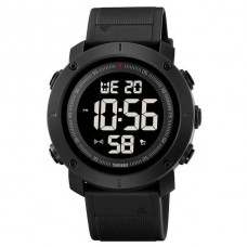 Наручные часы с подсветкой противоударные тактические Skmei 2122BKBK Black Black