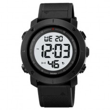 Наручные часы с подсветкой противоударные тактические Skmei 2122BKWT Black White