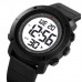 Наручные часы с подсветкой противоударные тактические Skmei 2122BKWT Black White