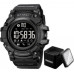 Наручные мужские тактические часы противоударные водостойкие Skmei 2053BK Black Bluetooth Box