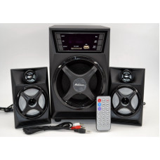 Мощные колонки для пк + сабвуфер 2.1 AiLiang USBFM-F32DC-DT (2x3 Вт + 10 Вт)
