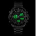Мужские наручные часы электронные противоударные водостойкие Skmei 1649BK Black DualTime