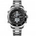 Мужские наручные часы электронные противоударные водостойкие Skmei 1670SIBK Silver-Black