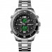 Мужские наручные часы электронные противоударные водостойкие Skmei 1670SIBK Silver-Black