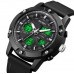 Наручные мужские тактические часы противоударные водостойкие Skmei 1757BKBK Black-Black