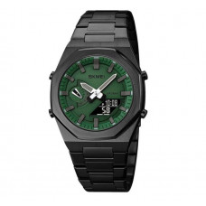 Мужские наручные часы электронные противоударные водостойкие Skmei 1816BKGNBK Black/Green-Black