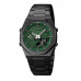 Мужские наручные часы электронные противоударные водостойкие Skmei 1816BKGNBK Black/Green-Black