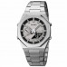 Мужские наручные часы электронные противоударные водостойкие Skmei 1816SIBK Silver-Black