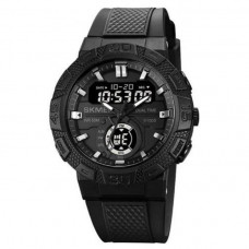 Наручные мужские тактические часы противоударные с подсветкой Skmei 1881BKBK Black-Black