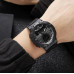 Наручные мужские тактические часы противоударные с подсветкой Skmei 1881BKBK Black-Black