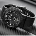 Наручные мужские тактические часы противоударные с подсветкой Skmei 1881BKBK Black-Black