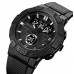 Наручные мужские тактические часы противоударные с подсветкой Skmei 1881BKBK Black-Black