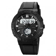 Наручные мужские тактические часы противоударные с подсветкой Skmei 1881BKWT Black-White