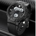 Наручные мужские тактические часы противоударные с подсветкой Skmei 1881BKWT Black-White