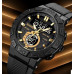 Наручные мужские тактические часы противоударные с подсветкой Skmei 1881GDBK Gold-Black