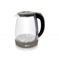 Электрочайник BITEK BT-3110 дисковый стеклянный с подсветкой 1,8 л 2400Вт Серый