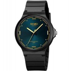Наручные мужские часы классические противоударные водостойкие Skmei 2108BKBU Black/Blue