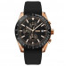 Наручные мужские часы противоударные водостойкие с подсветкой Skmei 9253PRGBK Rose Gold/Black Silicone Strap