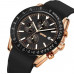 Наручные мужские часы противоударные водостойкие с подсветкой Skmei 9253PRGBK Rose Gold/Black Silicone Strap