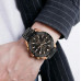Наручные мужские часы противоударные водостойкие с подсветкой Skmei 9253RGBK Rose Gold/Black
