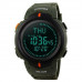 Наручные часы с подсветкой противоударные тактические Skmei 1231AG Army Green Compass