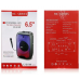 Портативная музыкальная колонка с подсветкой Bluetooth RX-6168 10W с микрофоном