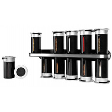 Набор для специй на магнитной стойке (12 предметов) Wall Mounted Magnetic Spice Rack