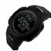 Наручные часы с подсветкой противоударные тактические Skmei 1231BK Black Compass