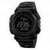 Наручные часы с подсветкой противоударные тактические Skmei 1290BK Black Compass