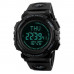 Наручные часы с подсветкой противоударные тактические Skmei 1290BK Black Compass