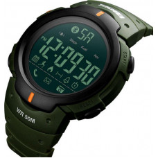 Наручные часы с подсветкой противоударные тактические Skmei 1301AG Army Green Smart Watch