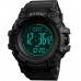 Наручные часы с подсветкой противоударные тактические Skmei 1356BK Black Compass