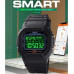 Наручные часы с подсветкой противоударные тактические Skmei 1629BK Black Smart Watch