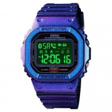 Наручные часы с подсветкой противоударные тактические Skmei 1629GTPL Gradient Purple Smart Watch