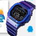 Наручные часы с подсветкой противоударные тактические Skmei 1629GTPL Gradient Purple Smart Watch