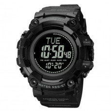 Наручные часы с подсветкой противоударные тактические Skmei 2037BK Black Compass