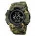Наручные часы с подсветкой противоударные тактические Skmei 2037CMGN Army Green Camo Compass