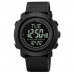 Наручные часы с подсветкой противоударные тактические Skmei 2095BK Black Compass