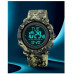 Наручные часы с подсветкой противоударные тактические Skmei 2095CMGN Army Green Camouflage Compass