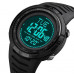 Наручные часы с подсветкой противоударные тактические Skmei 2147BKBK Black/Black Compass