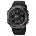 Наручные часы с подсветкой противоударные тактические Skmei 2209BKBK Black/Black Compass Pedometer