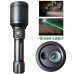 Фонарь ручной CK007-T6 с зеленым лазером 1х18650 / 3xAAA / ЗУ 220V / zoom / Box
