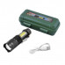 Фонарь ручной Police 525/8468-XPE+COB, Li-Ion zoom, ЗУ microUSB, Box карманный фонарик аккумуляторный
