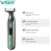 Электробритва мужская шейвер для влажного и сухого бритья VGR V-360 green IPX6 LED дисплей