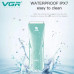 Машинка для стрижки детей беспроводная VGR Baby V-150 blue, 3 насадки, IPX7