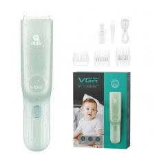 Бесшумная машинка для стрижки детей беспроводная VGR Baby V-155, 3 насадки, IPX7