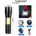 Фонарь ручной C609-T6(red)+COB(white), Li-Ion акум., zoom, ЗУ microUSB, Box карманный фонарик аккумуляторный